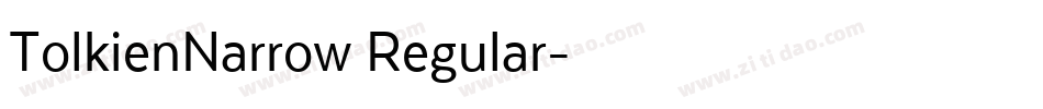TolkienNarrow Regular字体转换